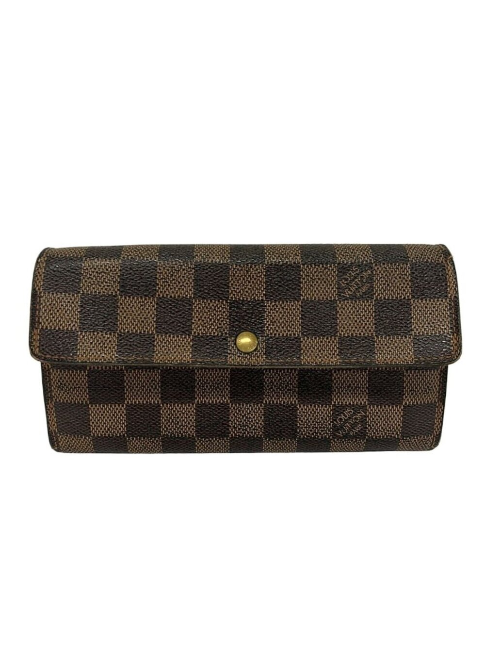 Louis Vuitton Wallet Damier Pochette Porte Monnaie Credit Ebene